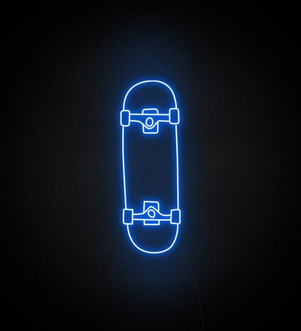 skateboard neon light