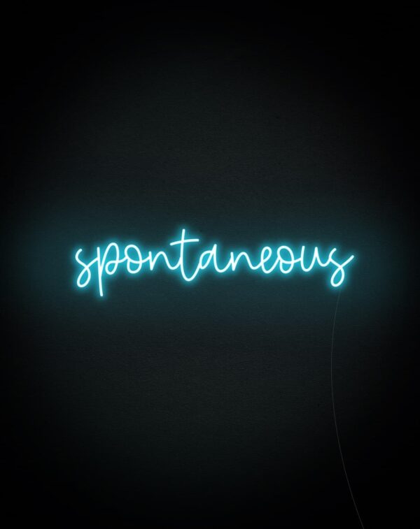 spontaneous neon light