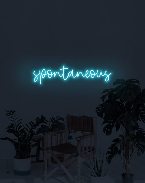 spontaneous neon signs