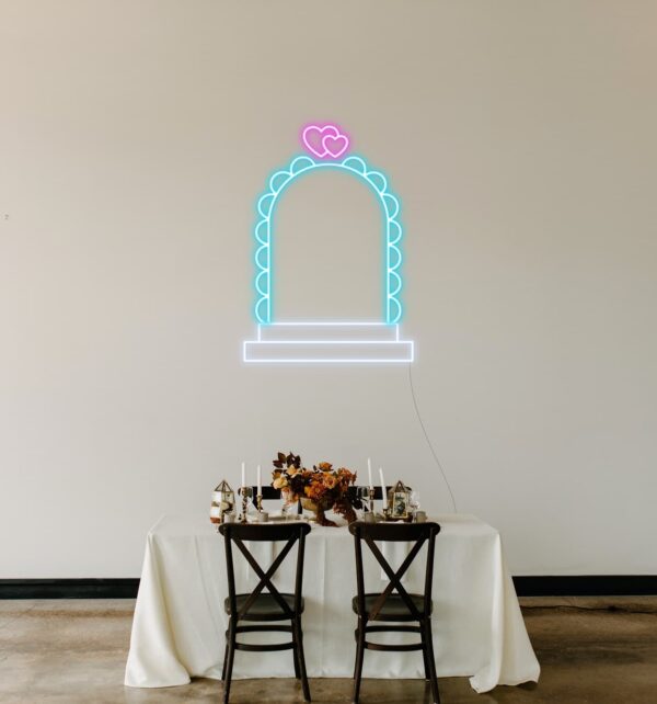 wedding aisle neon sign