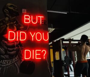 gym neon sign