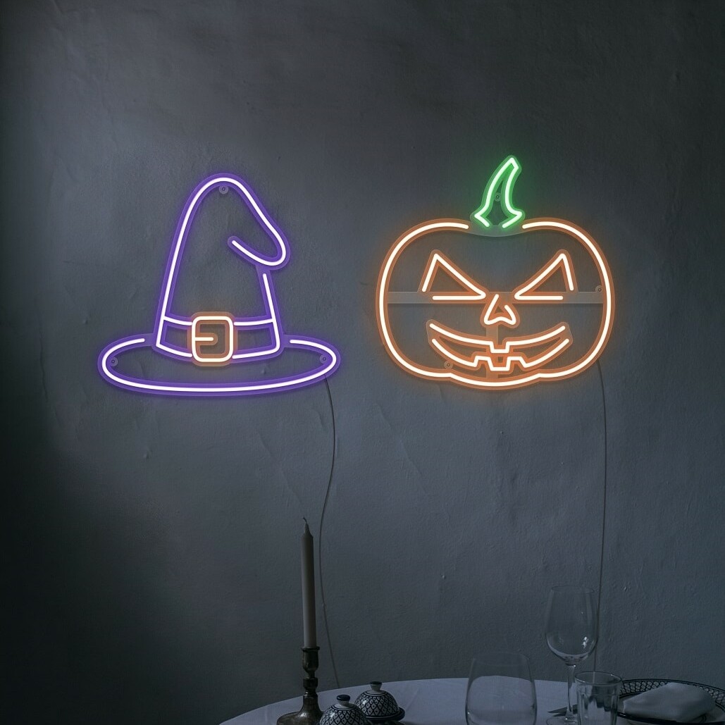 halloween neon light