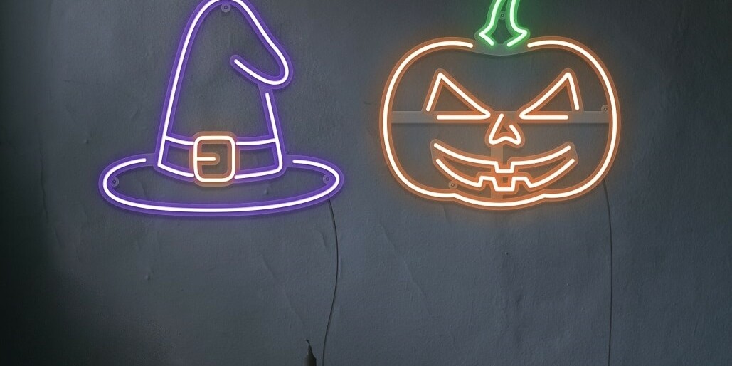 halloween neon light