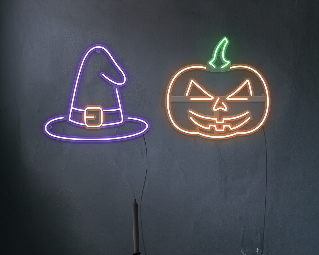 halloween neon light