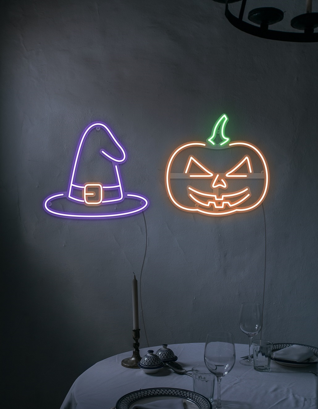 halloween neon light