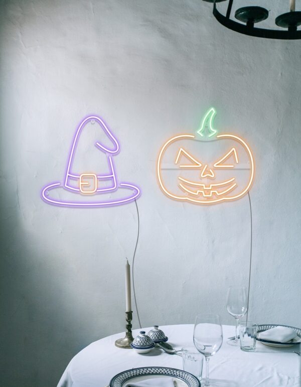 halloween neon sign