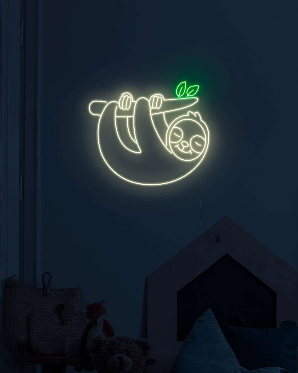sloth neon sign