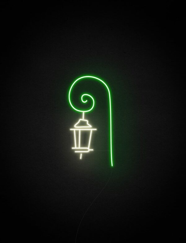 street lamp neon light