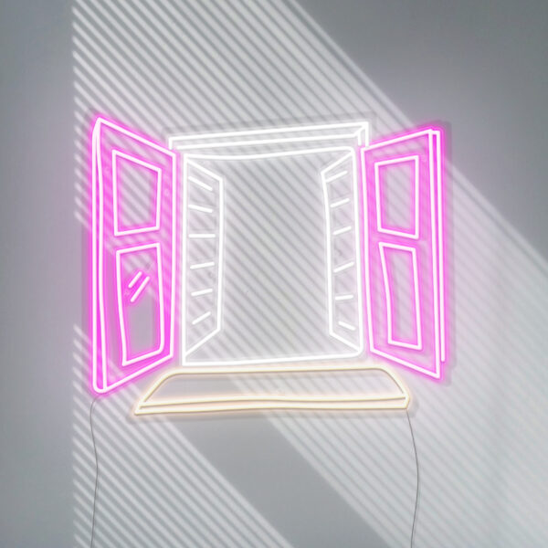 window view neon sign