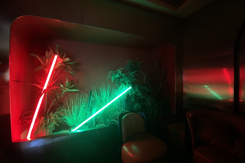 neon lamp red&green