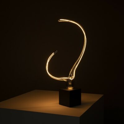 Antler Dimmable Filament LED Table Lamp blk dark