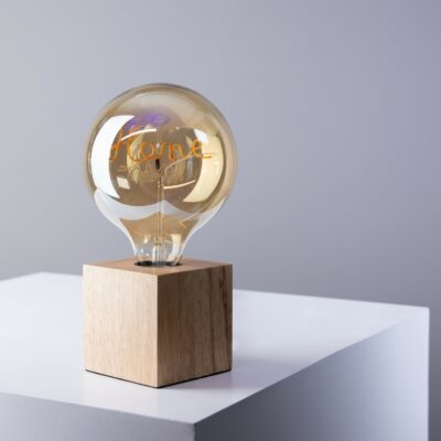 Home Dimmable Filament LED Table Lamp wooden