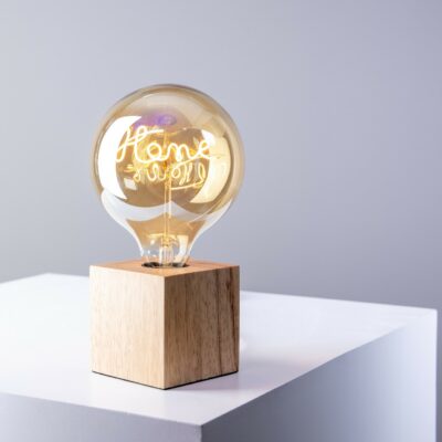 Home Dimmable Filament LED Table Lamp wooden base