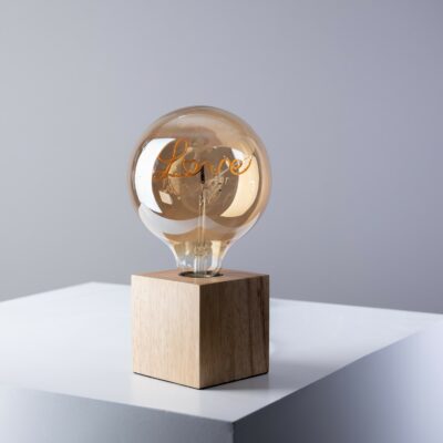 Love Dimmable Filament LED Table Lamp wooden