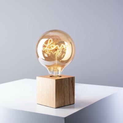Love Dimmable Filament LED Table Lamp wooden day light
