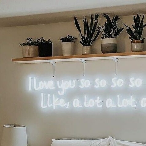 neon sign for decor