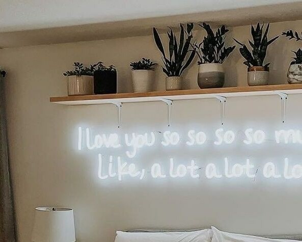 neon sign for decor