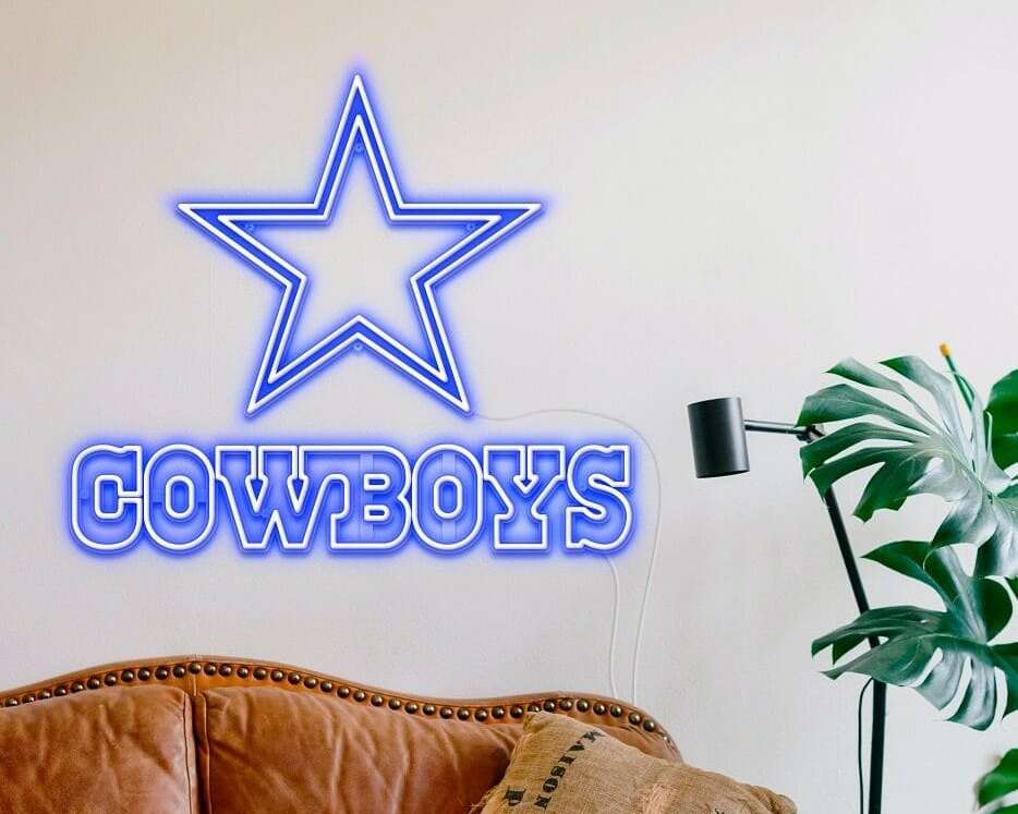dallas cowboy custom neon
