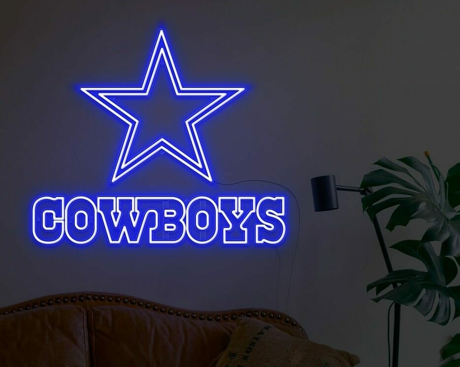 dallas cowboy custom neon signs