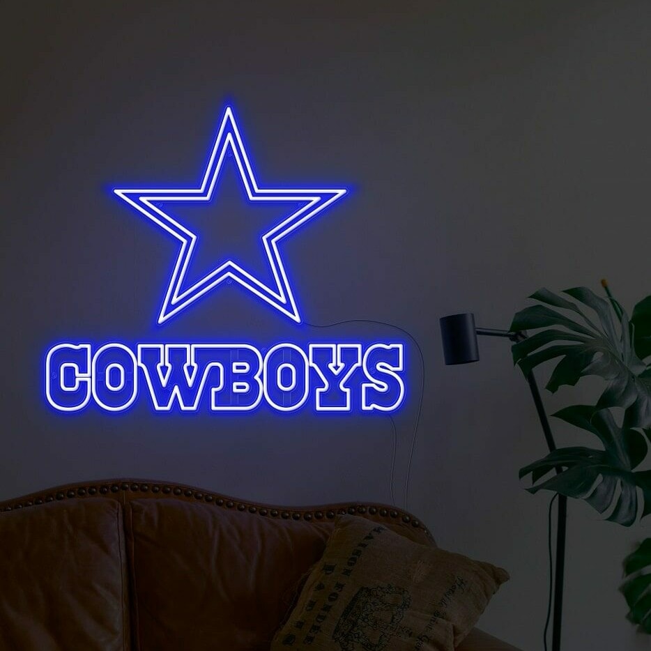 dallas cowboy custom neon signs