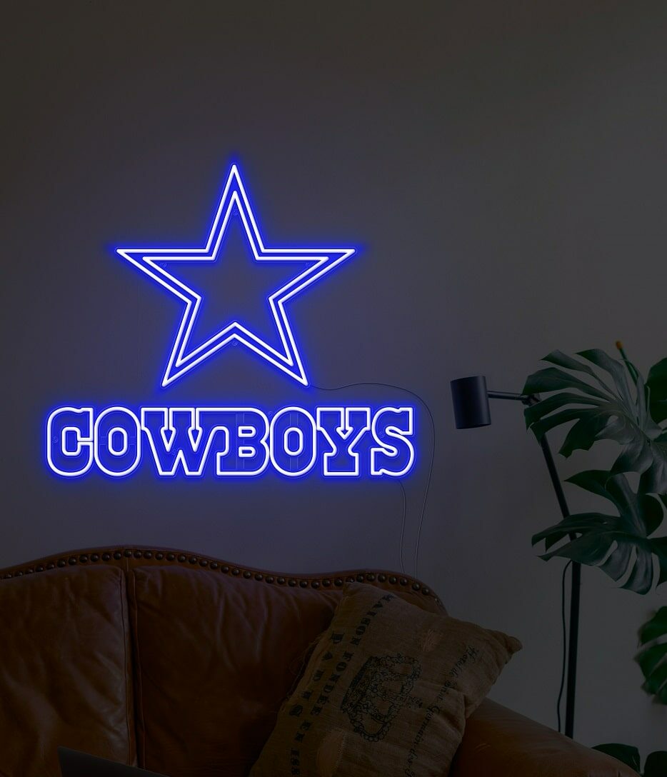 dallas cowboy custom neon signs