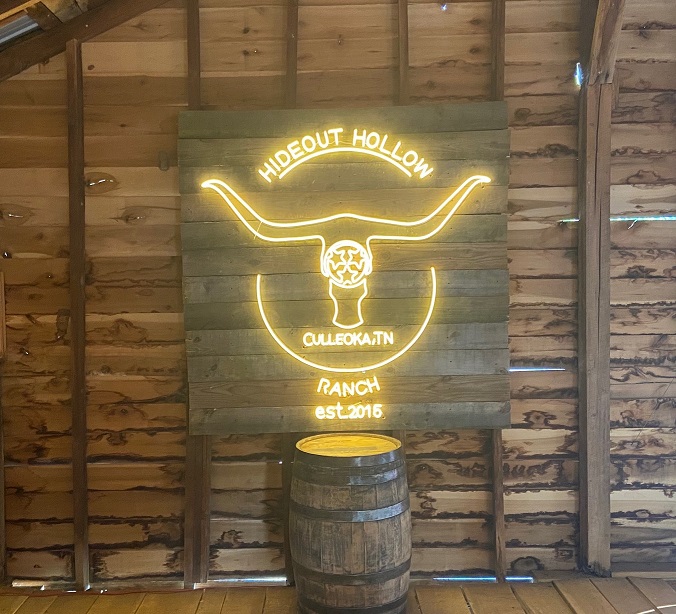 business logo neon sign