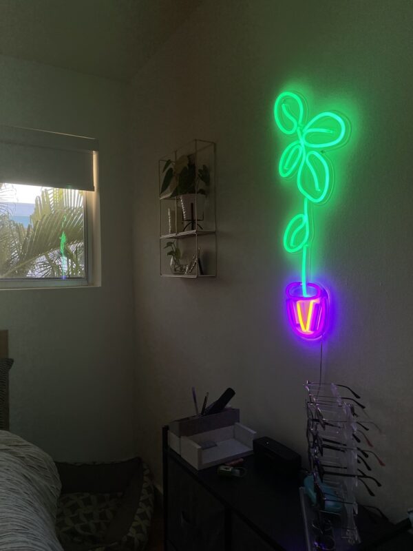 fiddle leaf fig neon signs for home