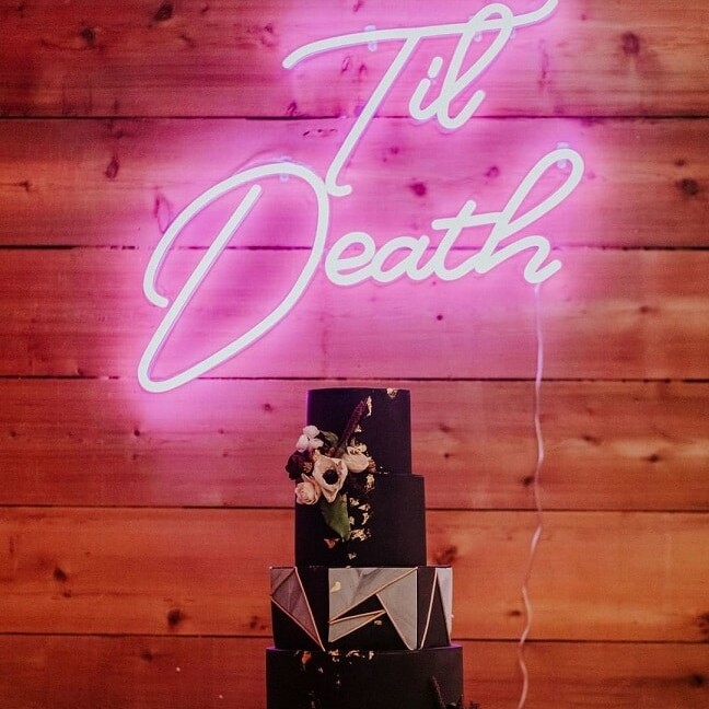 neon sign for engagement party