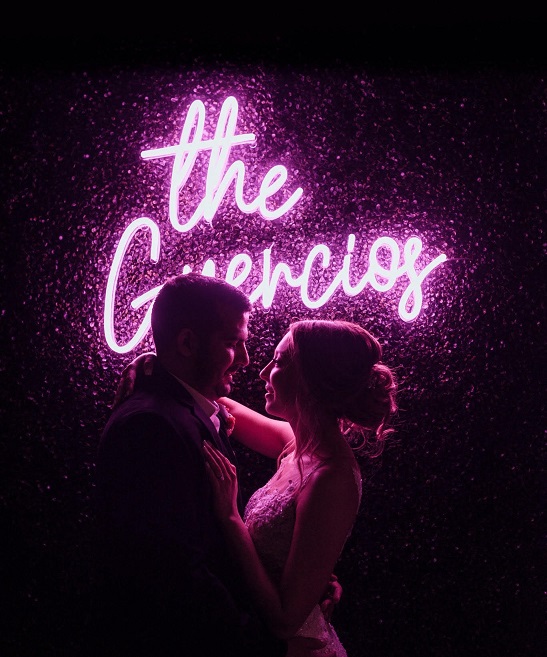 neon sign for photo