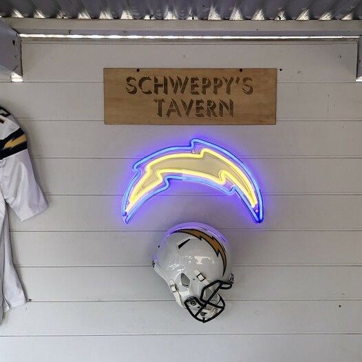 LA charger NFL neon sign