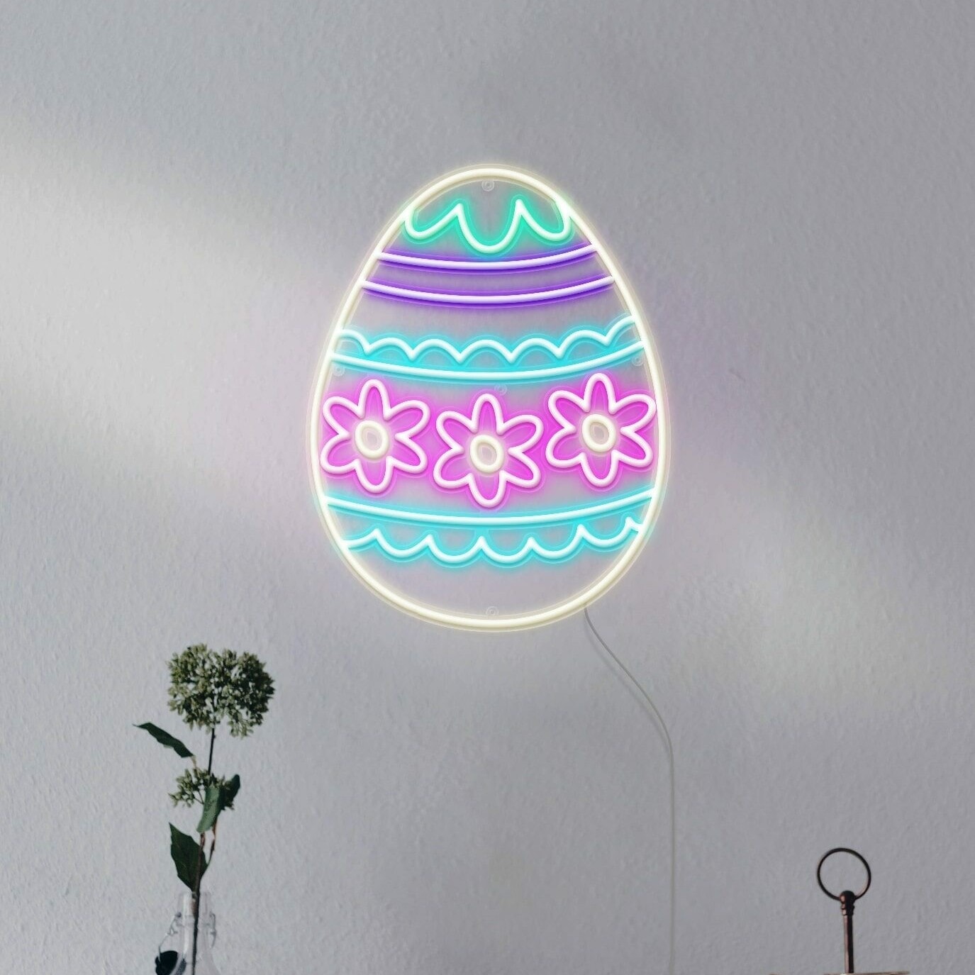 Easter egg neon signs