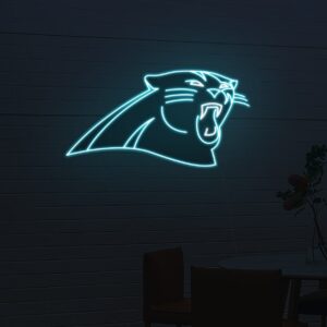 carolina panthers neon light