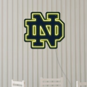 college football neon sign notre dame