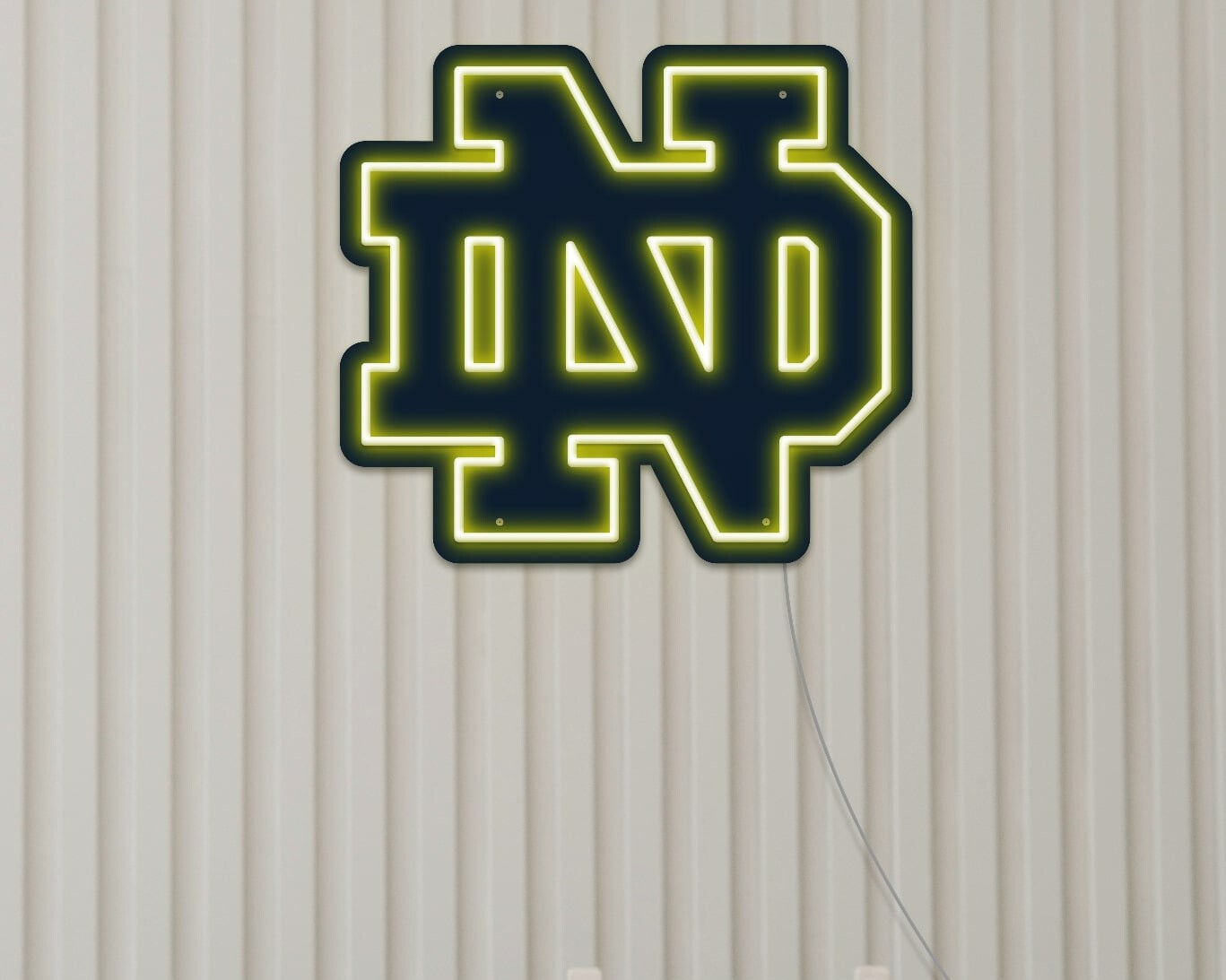 college football neon sign notre dame