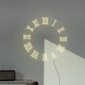 sky clock neon signs