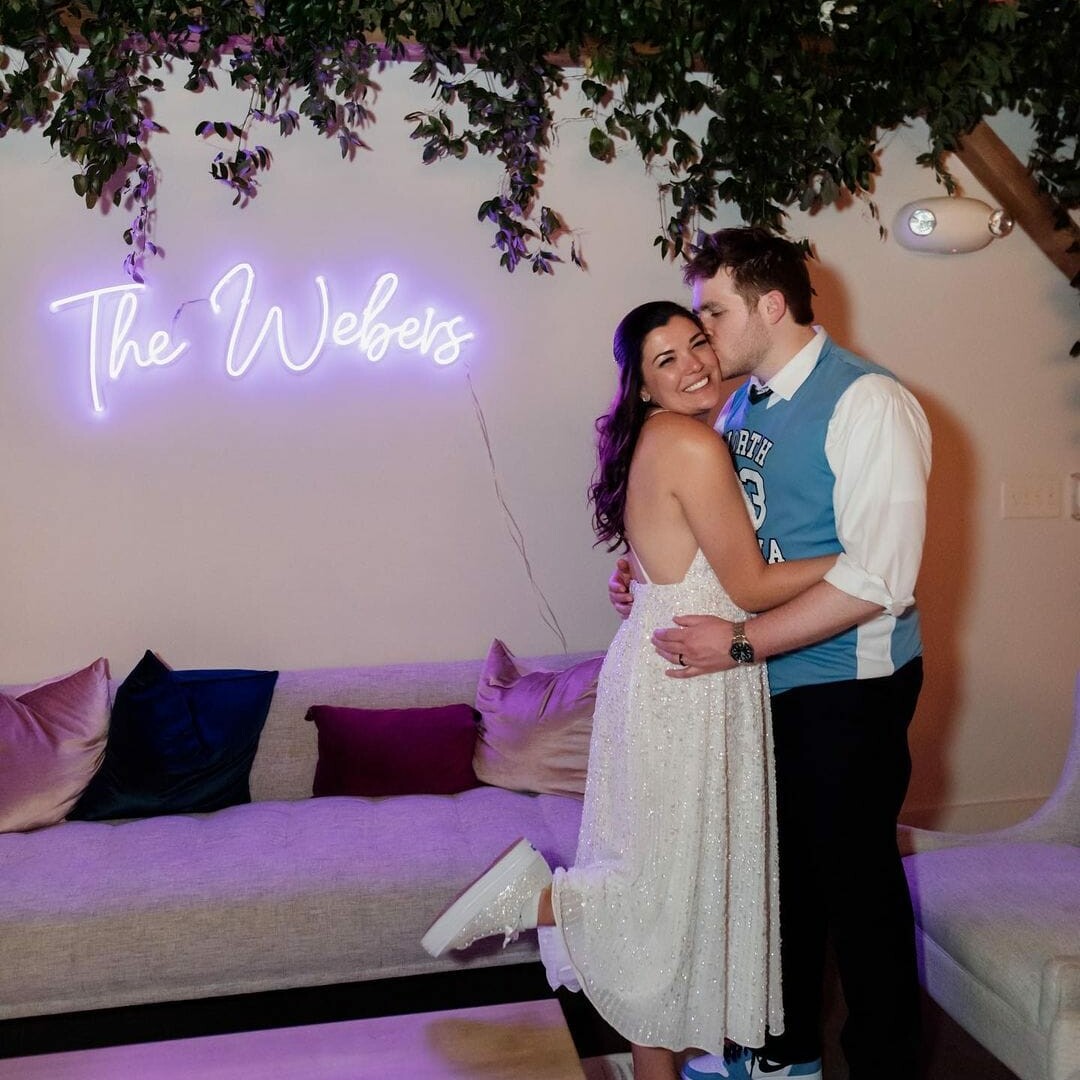 neon sign wedding