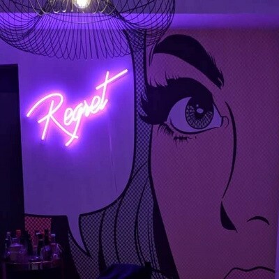 regret neon sign