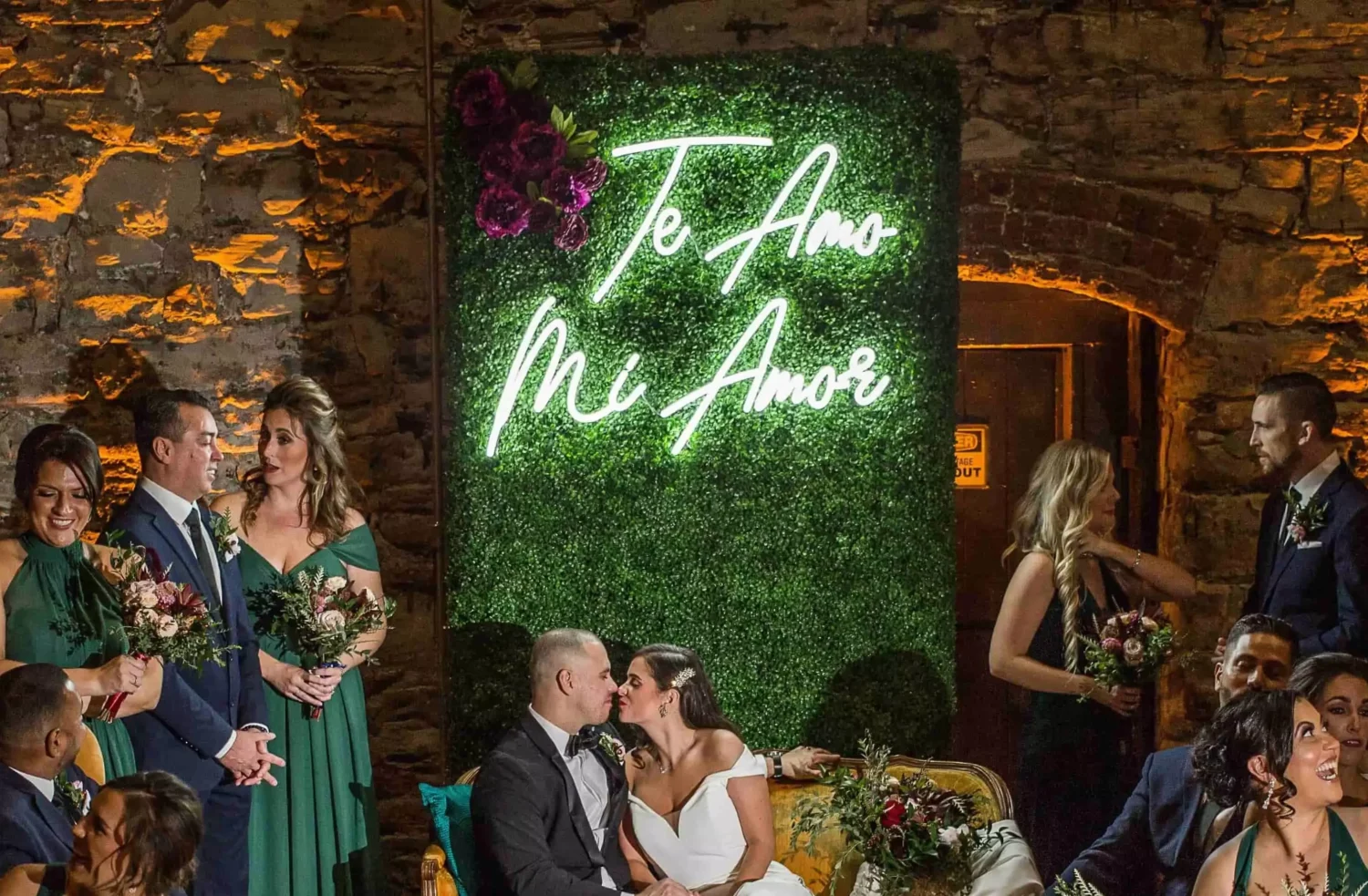 wedding photo neon sign