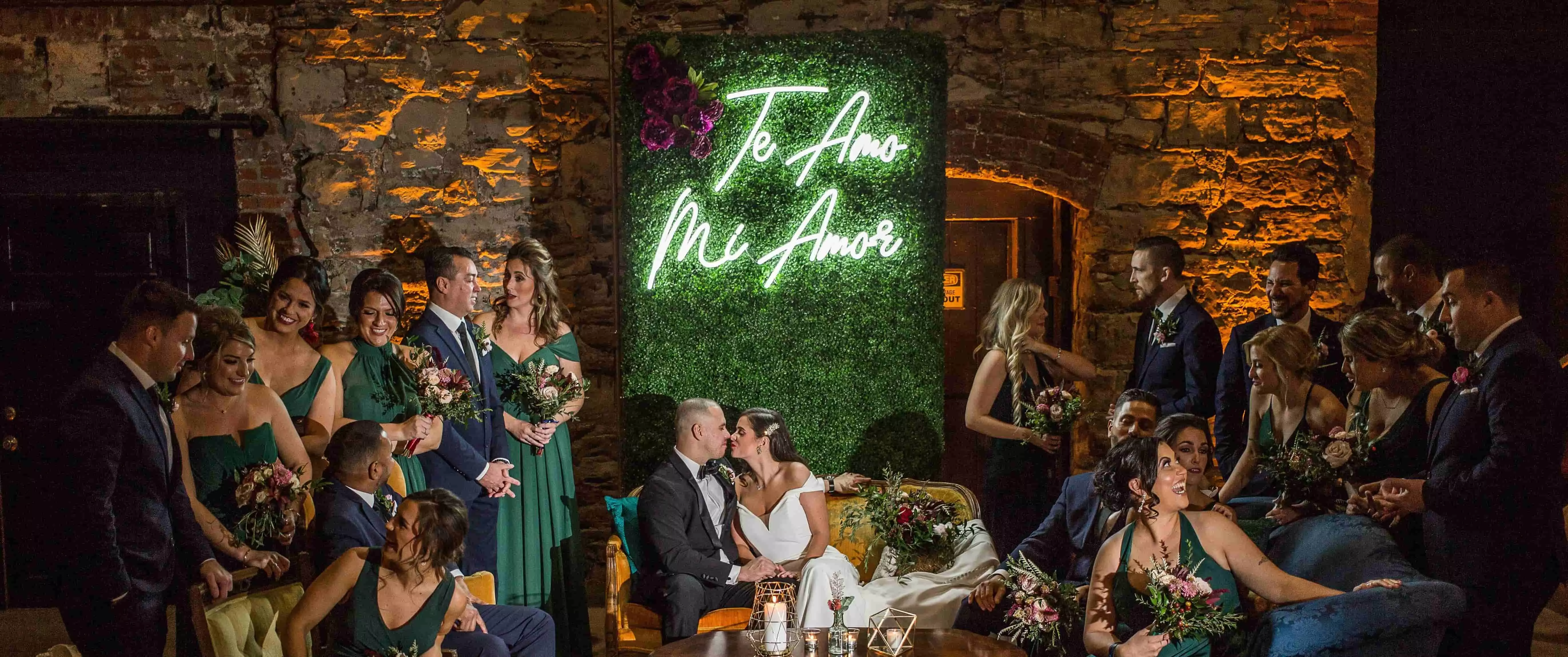 wedding photo neon sign
