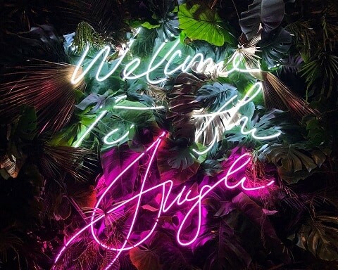 garden neon sign