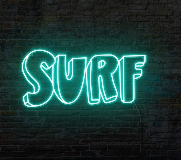 surfer neon light
