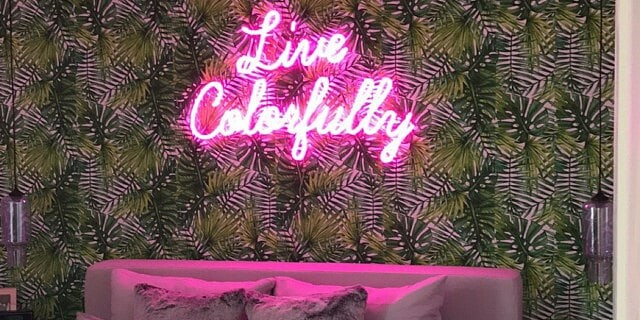 Live colorfully, a neon sign for your bedroom