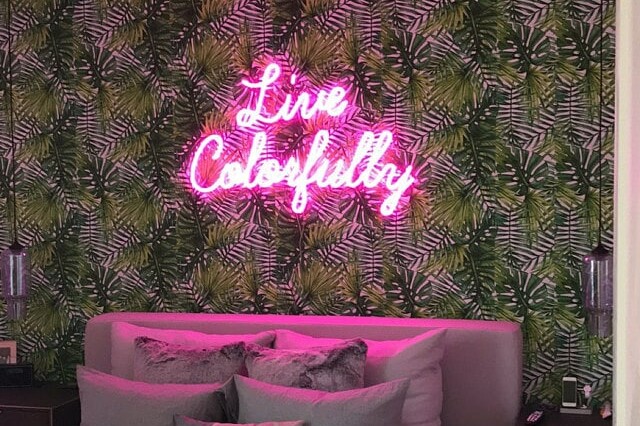 Live colorfully, a neon sign for your bedroom