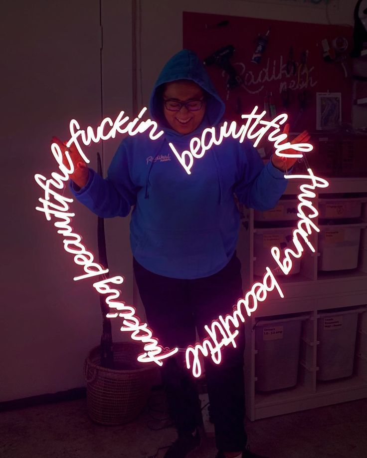 special heart led custom neon sign