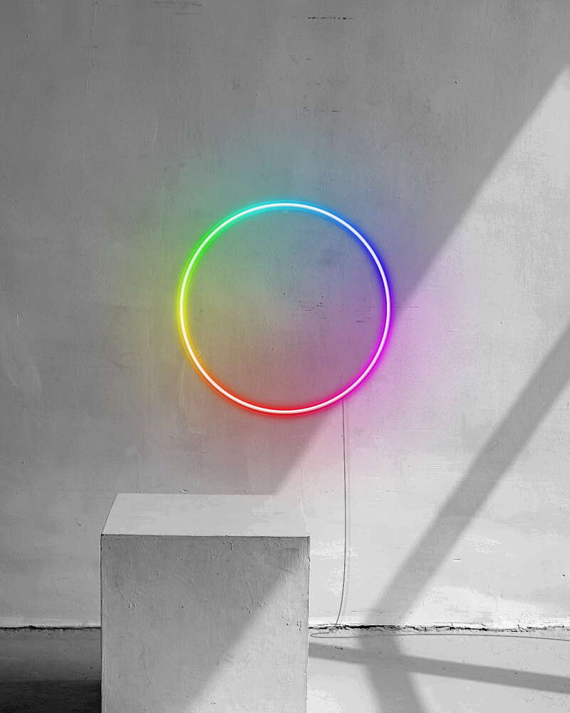 RGB circle neon