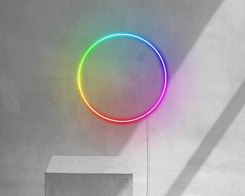 RGB circle neon