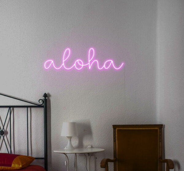 aloha neon sign