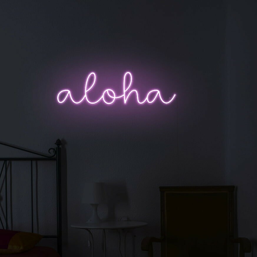 aloha neon signs