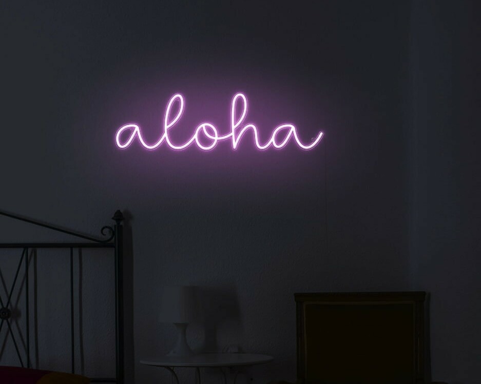 aloha neon signs