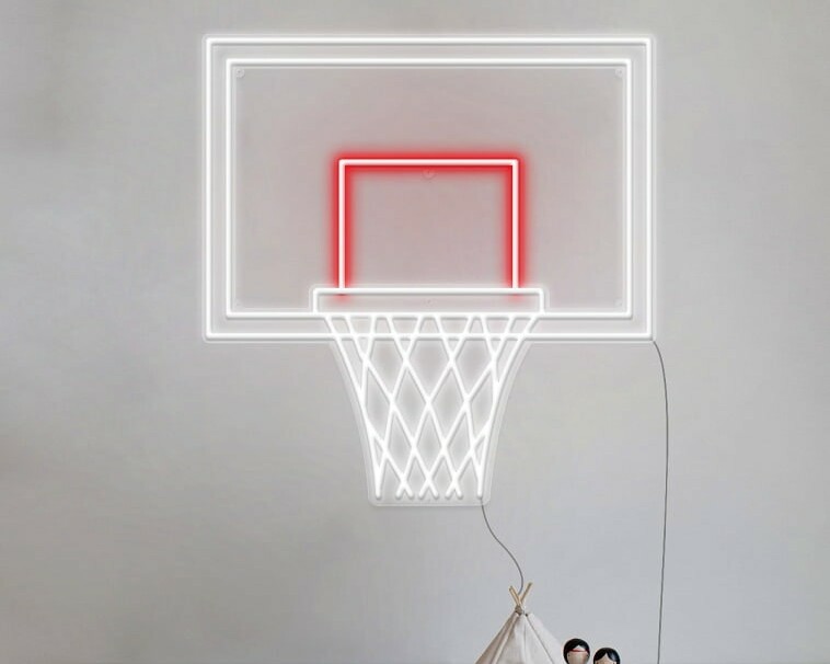 basketball neon sign